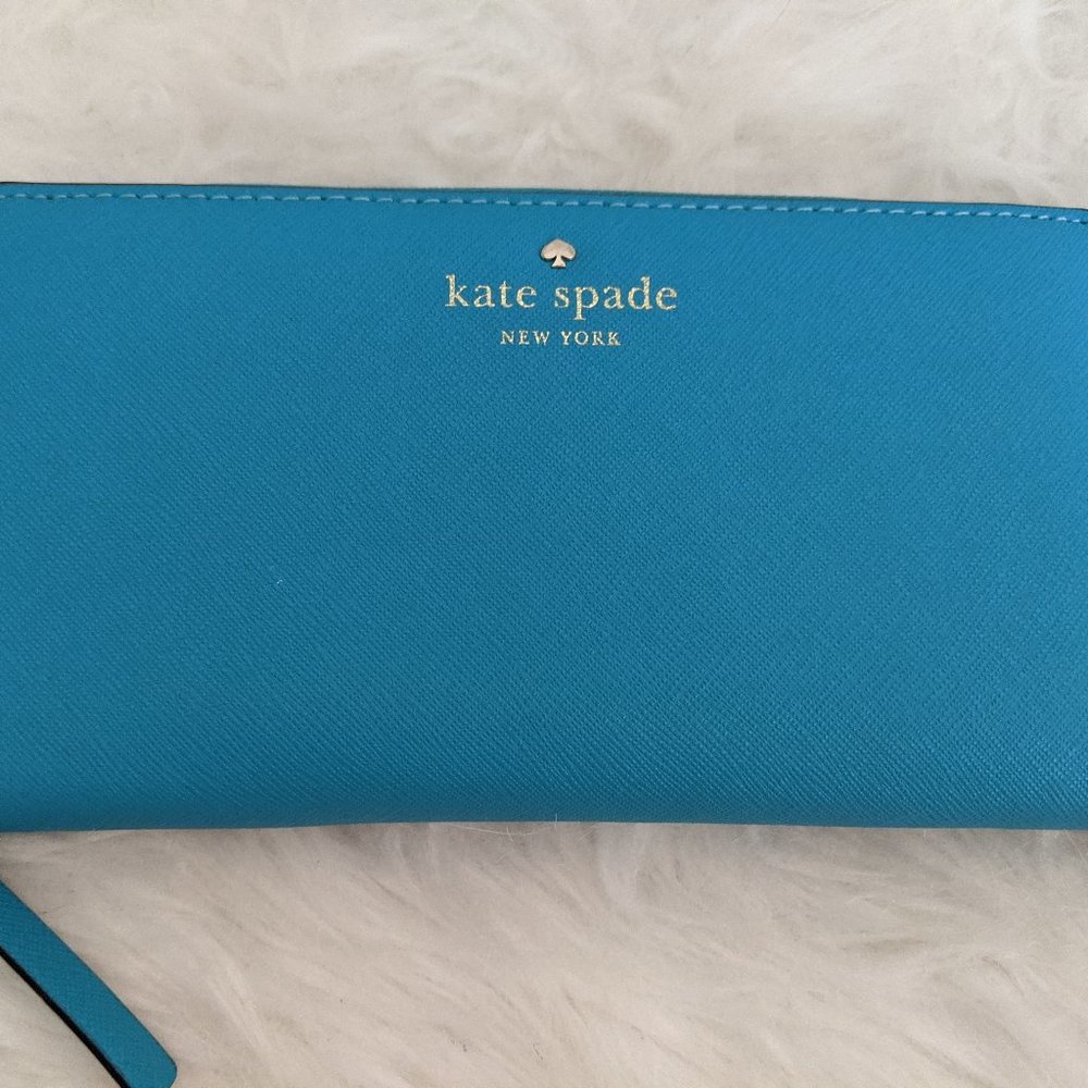 Teal/blue wallet - Kate Spade